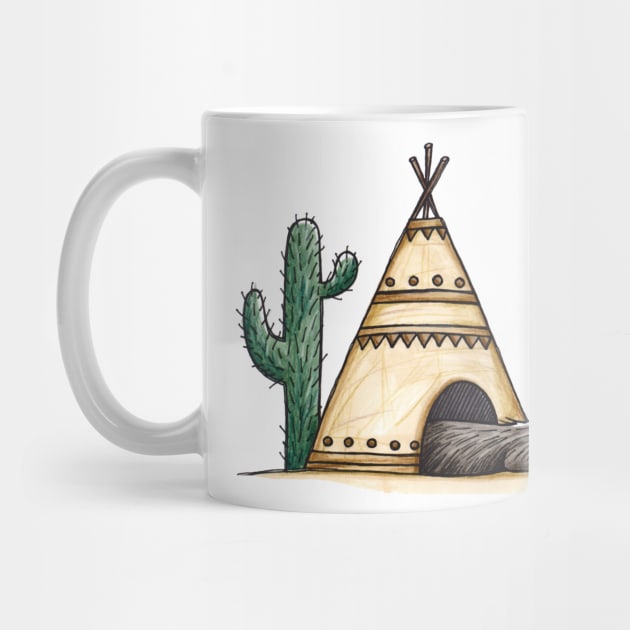 Indianer - Native American - Hundehütte - Doghouse - Tipi by JunieMond